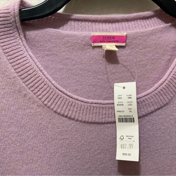 J. Crew 100% Italian Cashmere Crewneck Sweater New - Picture 6 of 13